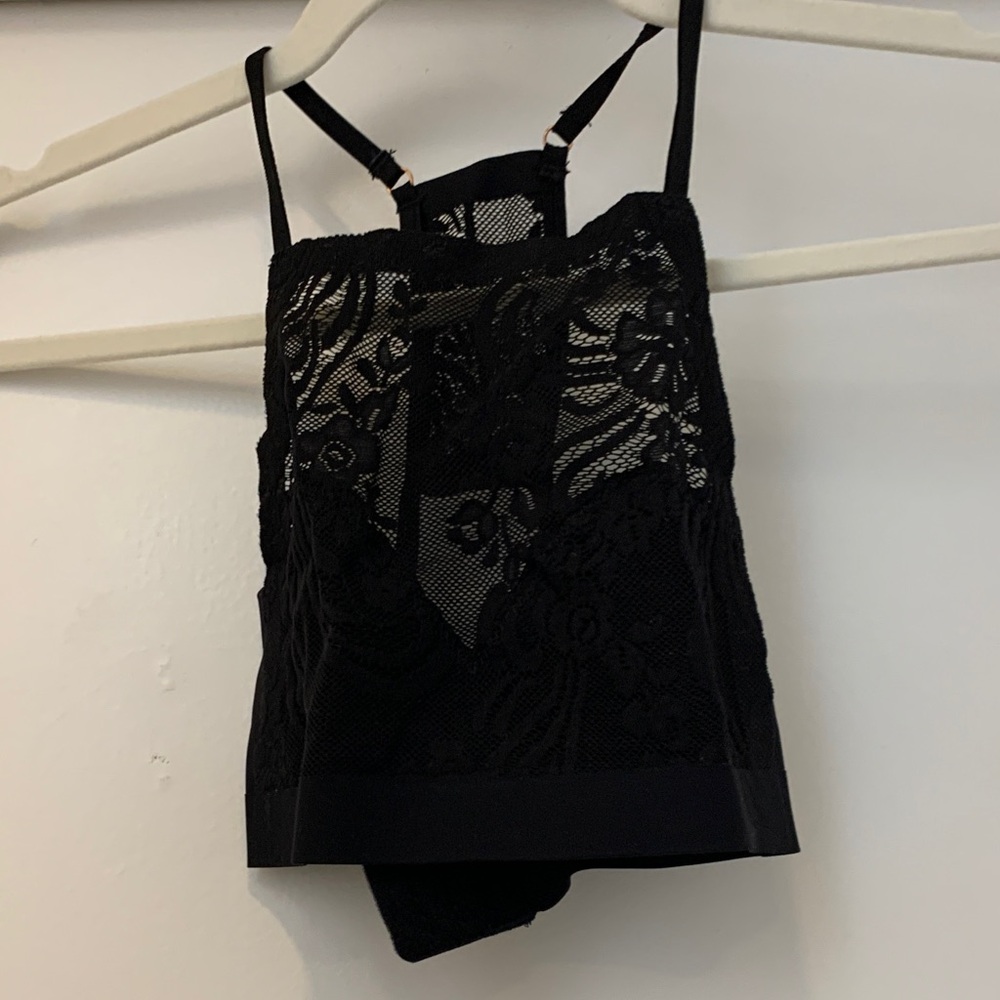 Black Lace Cami Tank Top bra